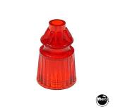 Posts/ Spacers/Standoffs - Plastic-Post - star red transparent 1-1/16 inch