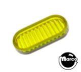 Lamp Covers / Domes / Inserts-Insert - oval 1-5/8" rib tr-yellow