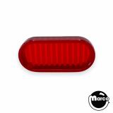 Lamp Covers / Domes / Inserts-Insert - oval 1-5/8 inch red ribbed