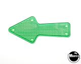 Lamp Covers / Domes / Inserts-Playfield insert arrow 2-1/2 x 1-1/8 inch green stippled