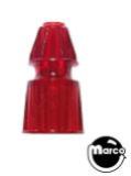 Posts/ Spacers/Standoffs - Plastic-Post #8 x 1-3/16 inch star red transparent