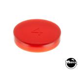 Lamp Covers / Domes / Inserts-Playfield insert - circle 1-3/16 inch red opaque