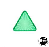 Lamp Covers / Domes / Inserts-Playfield insert - triangle 1-3/16 inch green starburst