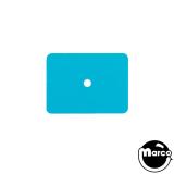 Target face rectangle 1.37 x 1 inch light blue