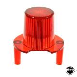 Lamp Covers / Domes / Inserts-Dome with pegs - jet bumper - tr red