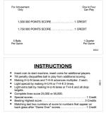 ATTILA THE HUN (Game Plan) Score cards