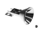 Reflector with lamp socket - silver