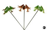 Molded Figures & Toys-SCARED STIFF (Bally) Frog set of 3