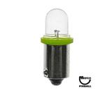 LED Lamps-LED lamp #44 base green frosted