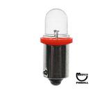 LED Lamps - Wide Angle-LED lamp #44 base red frosted
