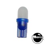 -LED lamp #555 base 6.3v blue frosted