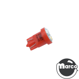 LED lamp wedge base #555 Red fire effect bulb