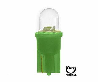 LED lamp #555 base green frosted