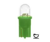 LED Lamps - Frosted-LED lamp #555 base green frosted