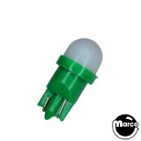 LED Lamps - Frosted-Green Frosted Non Ghosting PREMIUM LED wedge base 555