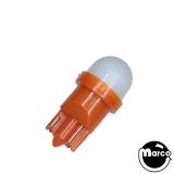 LED Lamps - Frosted-Orange Frosted Non Ghosting PREMIUM LED wedge base 555