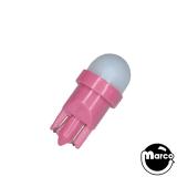 LED Lamps - Frosted-Pink Frosted Non Ghosting PREMIUM LED wedge base 555