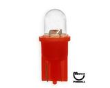 -LED lamp #555 base red frosted