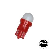 LED Lamps - Frosted-Red Frosted Non Ghosting PREMIUM LED wedge base 555