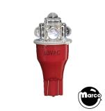 -LED lamp #906 wedge base red