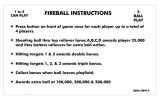 FIREBALL Home (Bally 1976) Score cards 