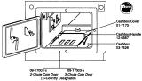 Coin door assembly - 2 chute USA