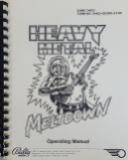 Manuals - H-HEAVY METAL MELTDOWN (Bally) Manual set