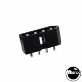 Connectors-Connector .093 (2.36mm) inch 4 circuit male schrouded connec