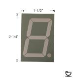Boards - Displays & Display Controllers-LED block numeric red 7 segment 1.8 inch