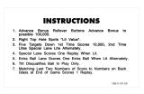 Score / Instruction Cards-PINBALL (Stern) Score cards (6)