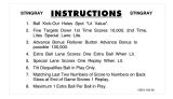 Score / Instruction Cards-STINGRAY (Stern) Score cards (3)