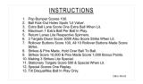 Score / Instruction Cards-MEMORY LANE (Stern) Score cards (8)