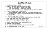 Score / Instruction Cards-WILD FYRE (Stern) Score cards (8)
