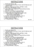 Score / Instruction Cards-NUGENT (Stern) Score cards (8)