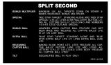 SPLIT SECOND (Stern) Score cards (3)