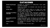 Score / Instruction Cards-CATACOMB (Stern) Score cards (3)