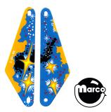 Playfield Plastics-METEOR (Stern) Slingshot plastics