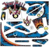 Playfield Plastics-NINE BALL (Stern) Playfield plastics