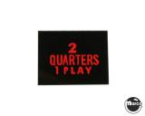 Price Plates-Price plate (CCM/Stern) 2 Quarter 1 Play