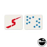 Spinning Targets-Spinner decals - early Stern 