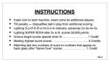 Score / Instruction Cards-SUPER NOVA (Game Plan) Score Cards (5)