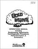 -GOLD MINE (Williams) Manual & Schematic