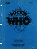 -DOCTOR WHO (Bally) Manual - instruction