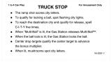 Score / Instruction Cards-TRUCK STOP (Bally) Score card