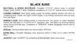 Score / Instruction Cards-BLACK ROSE (Bally) Score Card