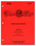 Manuals - B-BLACK ROSE (Bally) Operations Manual - Reprint