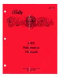 Manuals - B-BLACK ROSE (Bally) Manual WPC schematic