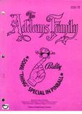 Manuals - A-ADDAMS FAMILY (Bally) Manual