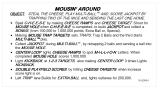 Score / Instruction Cards-MOUSIN AROUND (Bally) Score card