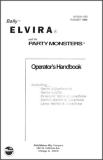 Game Handbooks-ELVIRA (Bally) Operator's Handbook